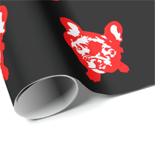 Bulldog Pattern Cadeaupapier (Rol Hoek)