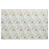 Bulldog Pattern Fabric Stof (Fat Quarter)
