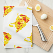 Bulldog Pattern Theedoek (Quarter Fold)