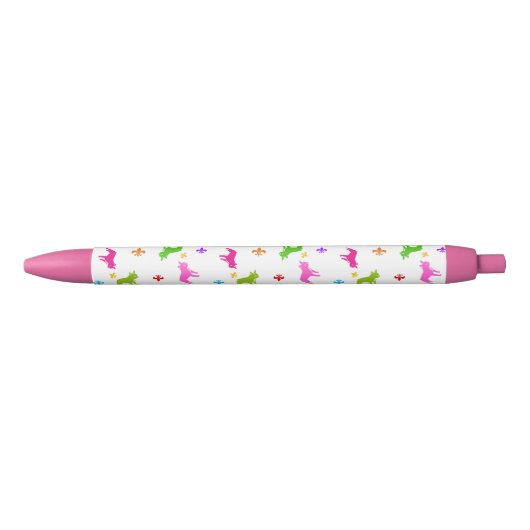Bulldog Pattern Zwarte Inkt Pen (Voorkant)
