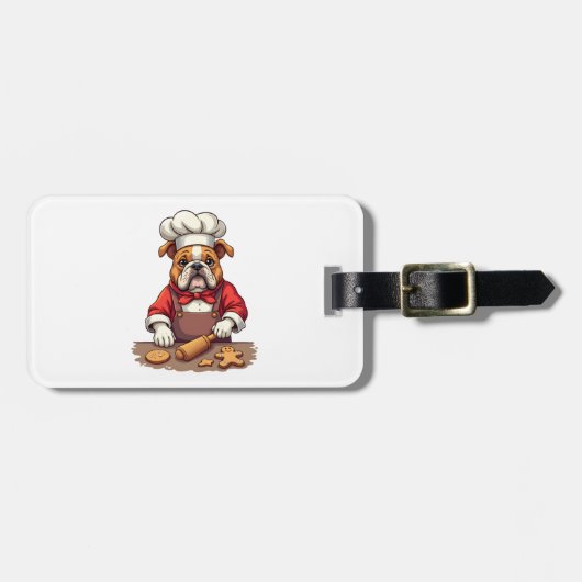 Bulldog Peperkoek Chef Bagagelabel (Voorkant horizontaal)