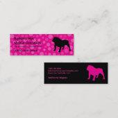 Bulldog Pet Care Pink Mini Visitekaartje (Voorkant / Achterkant)