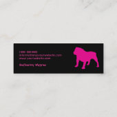 Bulldog Pet Care Pink Mini Visitekaartje (Achterkant)