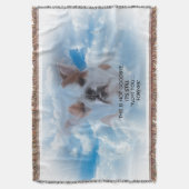Bulldog Pet met Heaven Clouds Sympathie Deken (Voorkant Verticaal)