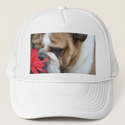 Bulldog Pet "Neem de tijd om de bloemen te ruiken" (Voorkant)