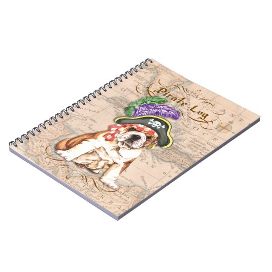 Bulldog Pirate Notitieboek (Linkerzijde)