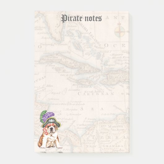 Bulldog Pirate Post-it® Notes (Voorkant)