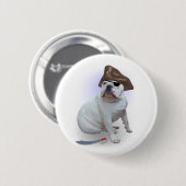 Bulldog pirate ronde button 5,7 cm (Voorkant /achterkant)