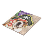 Bulldog Pirate Tegeltje (Zijkant)
