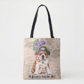 Bulldog Pirate Tote Bag (Voorkant)