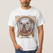 Bulldog Poker Face T-shirt (Voorkant)