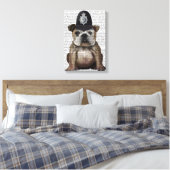 Bulldog Policeman Canvas Afdruk (Insitu (Slaapkamer))