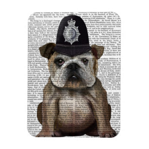 Bulldog Policeman Magneet