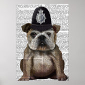 Bulldog Policeman Poster (Voorkant)