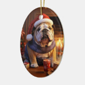 Bulldog Politie Liefhebber Pet Ornament Memorial G (Links)