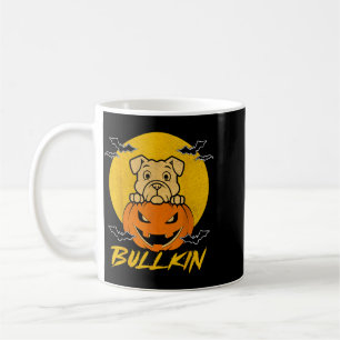 Bulldog Pompoen Bullkin Grappige Halloween Hondenl Koffiemok