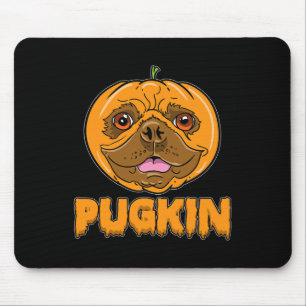 Bulldog pompoen franse pugkin halloween muismat