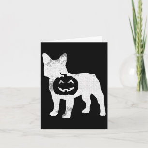 Bulldog Pompoen Lui Halloween Kostuum Cute Hond Pu Kaart