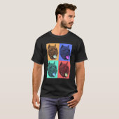 Bulldog Pop Art T-shirt (Voorkant volledig)