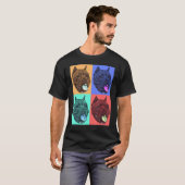 Bulldog Pop Art T-shirt (Voorkant volledig)