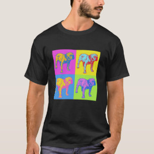 Bulldog Pop Art Victoriaanse Stijl T-shirt