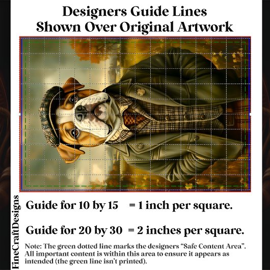 Bulldog Portret, Landschap CH2 Decoupage Tissuepapier