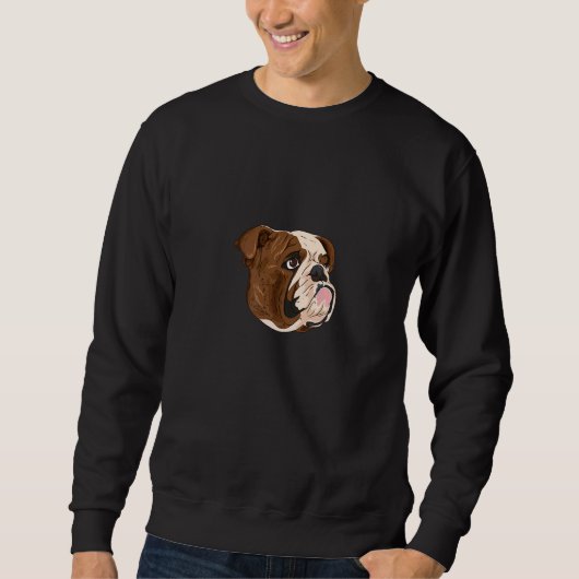 Bulldog portret trui (Voorkant)