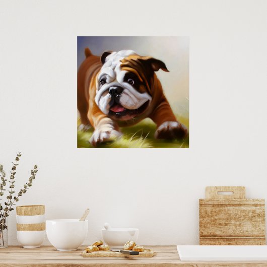 Bulldog Poster (Keuken)