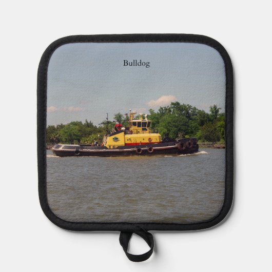 Bulldog pothouder pannenlap (Voorkant)