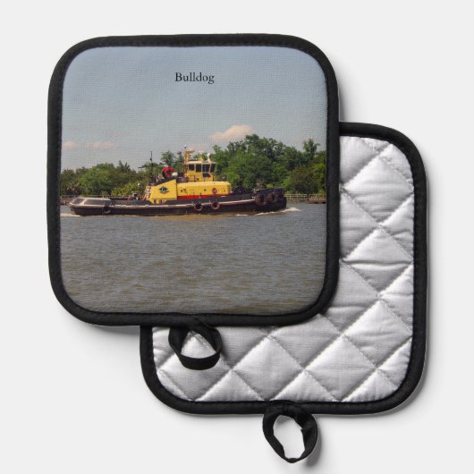 Bulldog pothouder pannenlap (Voorkant / Achterkant)