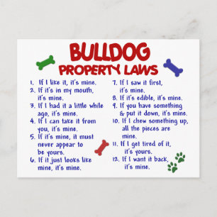 Bulldog Property Laws 2 Briefkaart