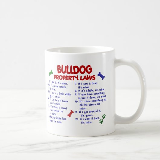 Bulldog Property Laws 2 Koffiemok (Rechts)
