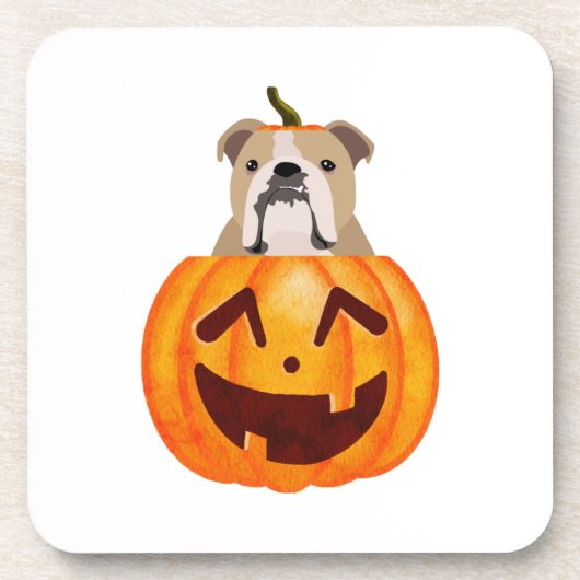 Bulldog Pumpkin Bier Onderzetter (Voorkant)