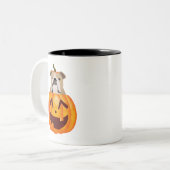 Bulldog Pumpkin Coffee Mok (Voorkant links)