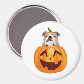 Bulldog Pumpkin Magneet (Voorkant / Achterkant)