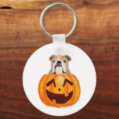Bulldog Pumpkin Sleutelhanger (Voorkant)