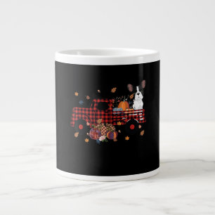 Bulldog Pumpkin Truck Thanksgiving Halloween Gift Grote Koffiekop