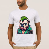 BULLDOG-PUNK GESTEENTE 15 T-SHIRT (Voorkant)