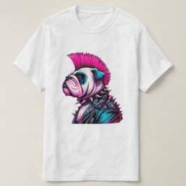 BULLDOG-PUNK GESTEENTE T-SHIRT
