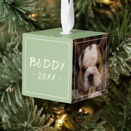Bulldog Puppy Dog 3 Foto Collage Decoratie (Boom)