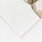 Bulldog puppy french fleece deken (Hoek)