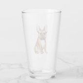 Bulldog puppy french glas (Achterkant)