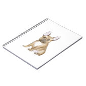 Bulldog puppy french notitieboek (Linkerzijde)