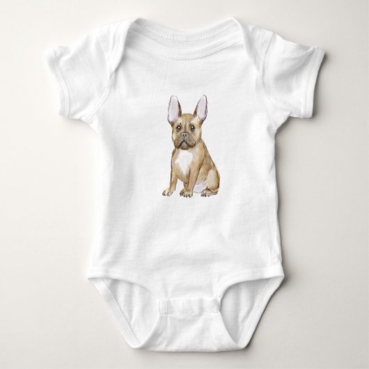Bulldog puppy french romper (Voorkant)