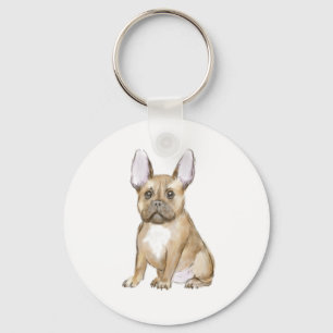 Bulldog puppy french sleutelhanger