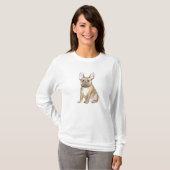 Bulldog puppy french t-shirt (Voorkant volledig)