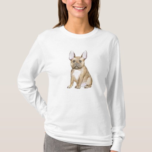 Bulldog puppy french t-shirt (Voorkant)