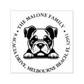 Bulldog puppy gepersonaliseerd thema  zelfinktende stempel (Design)