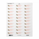 bulldog puppy hond retour adres naam label (Full Sheet)