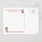 Bulldog Puppy Laat Het Sneeuwen #2 Vakantie Groete Feestdagenkaart (Achterkant)